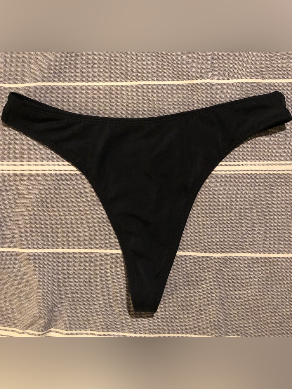 Victoria's Secret Black High-Cut Thong